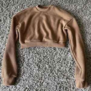 SHEIN Cropped Brown Sweater